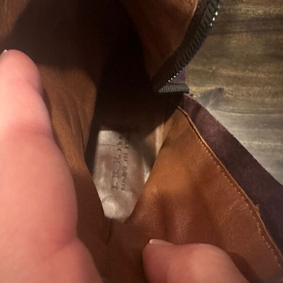 I.N.K. Handmade Leather Italian Boots Booties suede size 37 / 7 - Picture 5 of 8